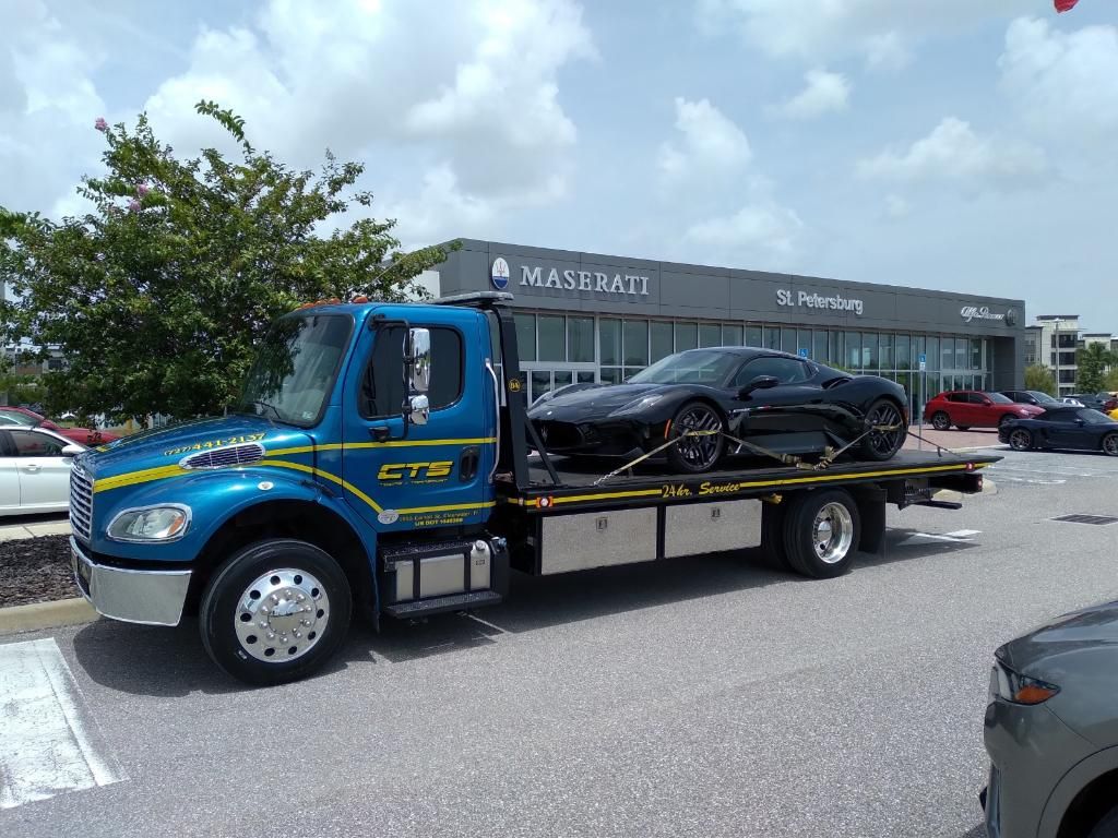 Maserati MC20 on a CTS flatbed